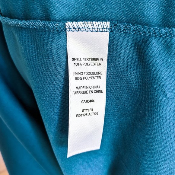 Ricki's Sleeveless Teal Lace Dress, Size 8 - Picture 6 of 6